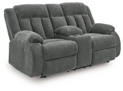 Observation Power Reclining Loveseat with Console - Hammers Furniture (MN)