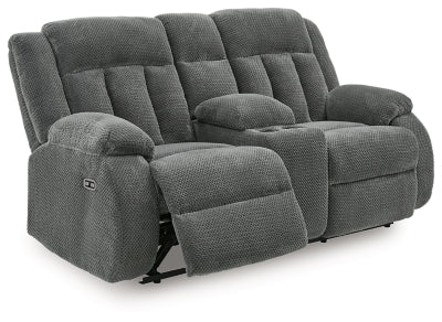 Observation Power Reclining Loveseat with Console - Hammers Furniture (MN)