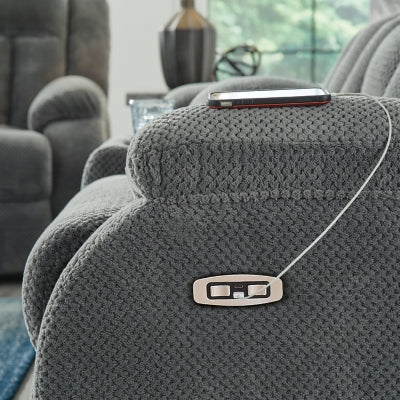 Observation Power Reclining Loveseat with Console - Hammers Furniture (MN)