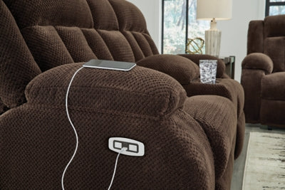 Observation Power Reclining Loveseat with Console - Hammers Furniture (MN)
