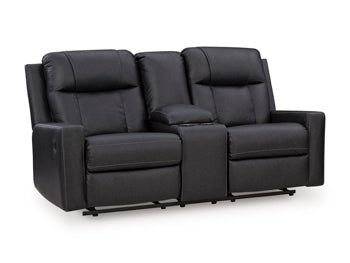 Mackmenville Reclining Loveseat with Console - Hammers Furniture (MN)