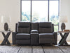 Mackmenville Reclining Loveseat with Console - Hammers Furniture (MN)