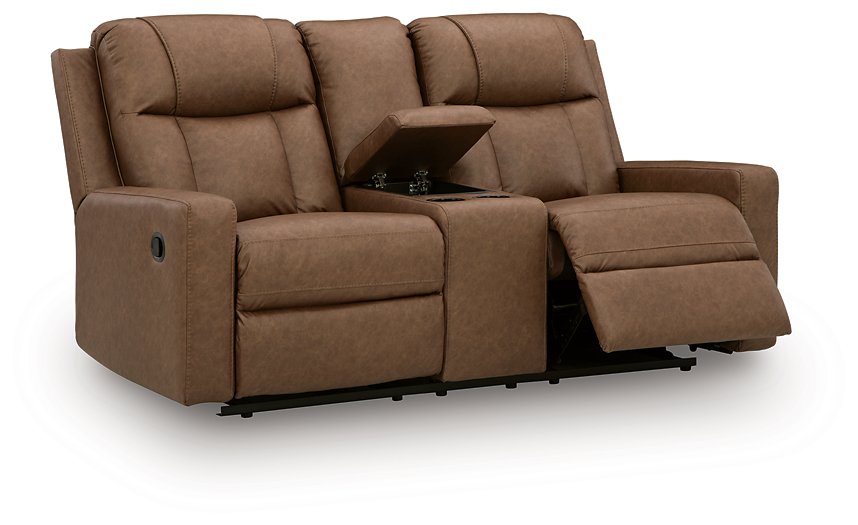 Mackmenville Reclining Loveseat with Console - Hammers Furniture (MN)