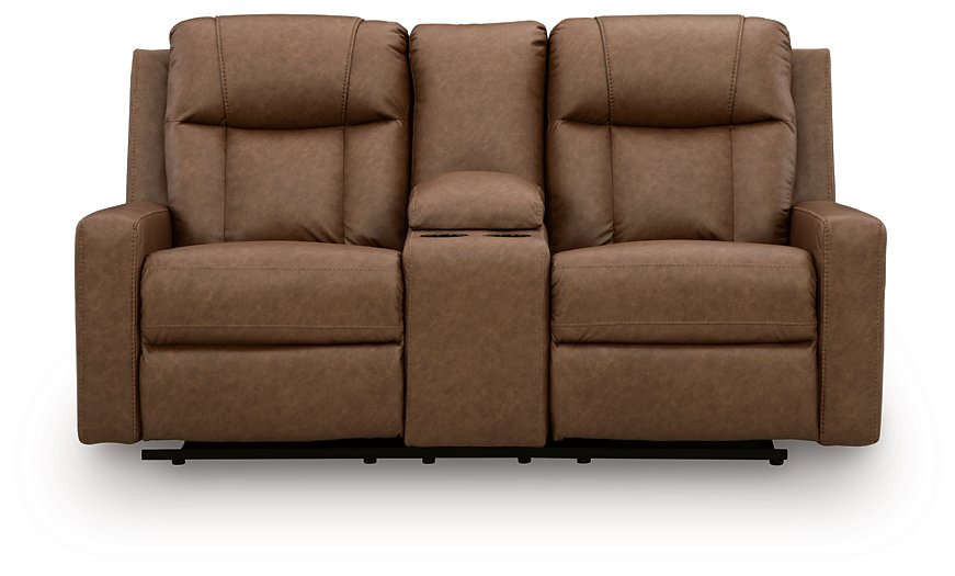 Mackmenville Reclining Loveseat with Console - Hammers Furniture (MN)