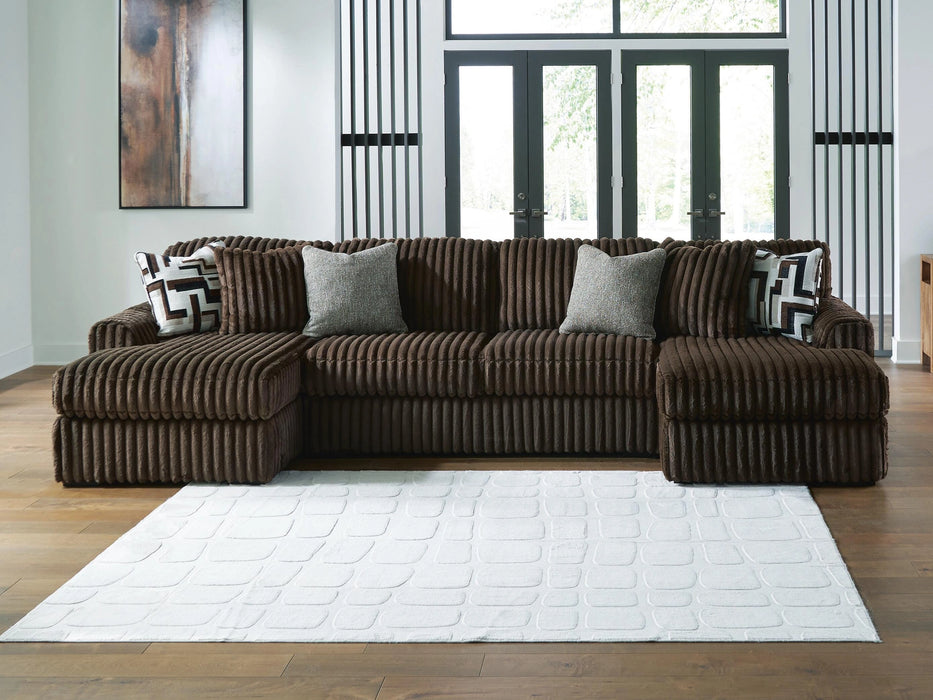 Midnight-Madness Double Chaise Sectional