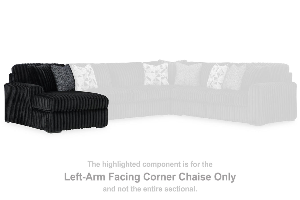 Midnight-Madness Sectional with Chaise - Hammers Furniture (MN)