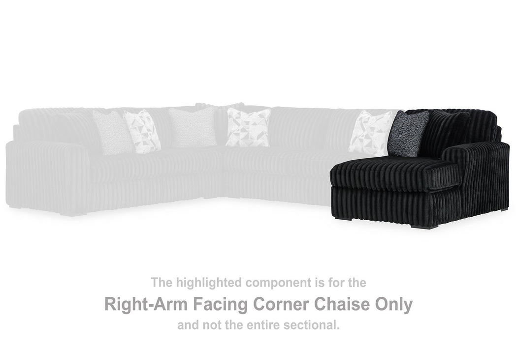 Midnight-Madness Sectional with Chaise - Hammers Furniture (MN)