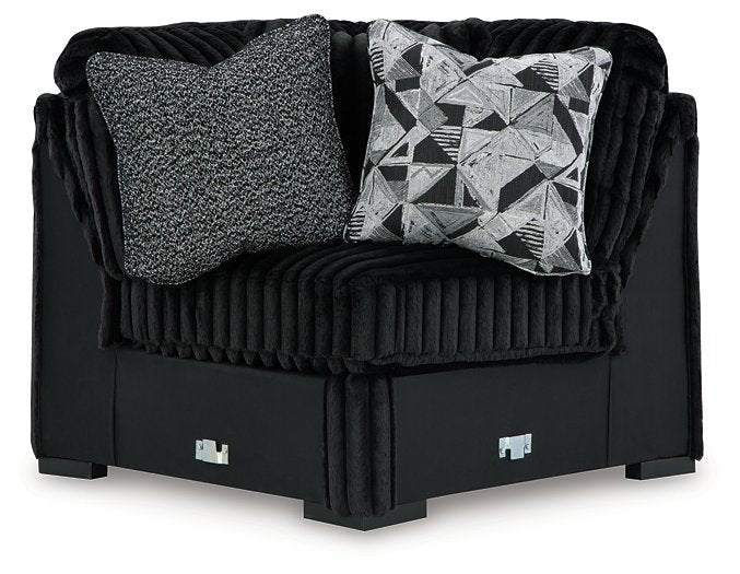 Midnight-Madness Sectional with Chaise - Hammers Furniture (MN)