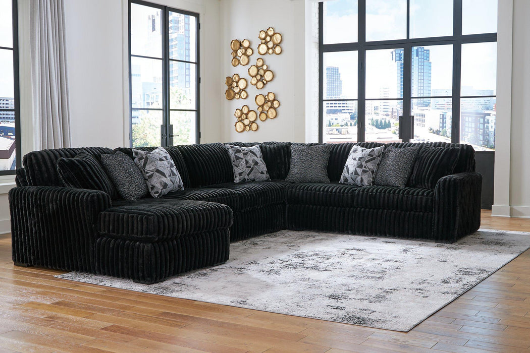 Midnight-Madness Sectional with Chaise - Hammers Furniture (MN)