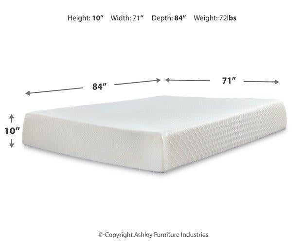 10 Inch Chime Memory Foam Mattress Set - Hammers Furniture (MN)