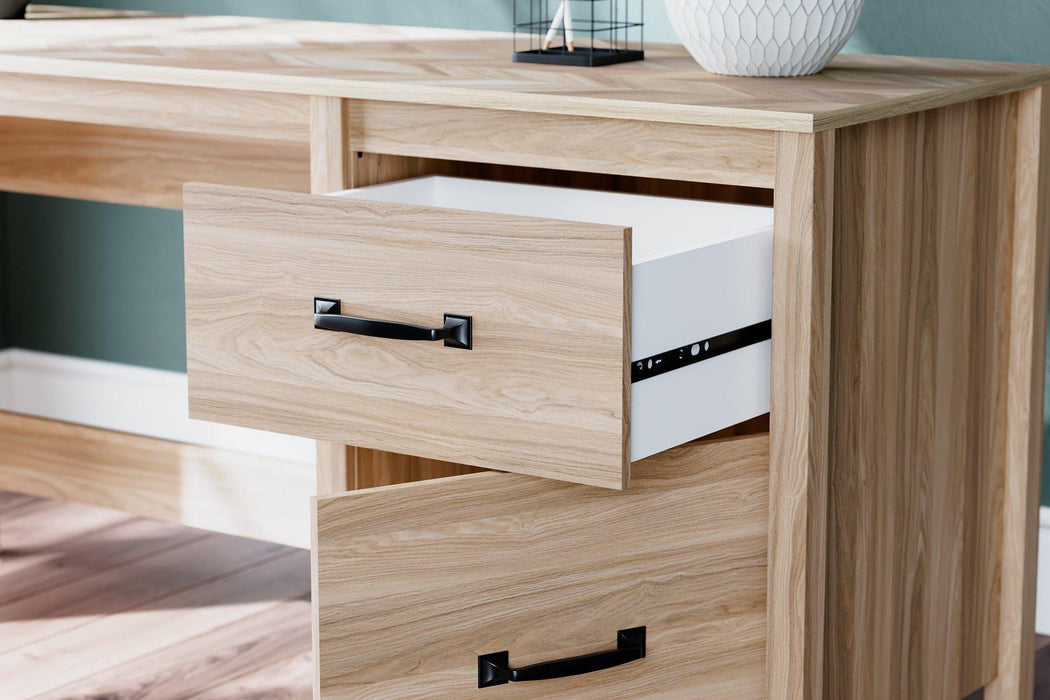 Battelle 60" Home Office Desk with Return - Hammers Furniture (MN)