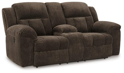 Frohn Reclining Loveseat with Console - Hammers Furniture (MN)