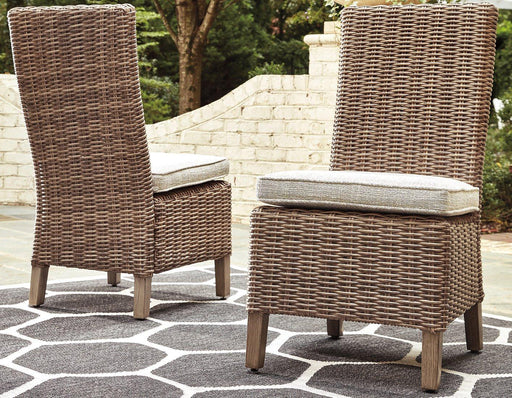 Beachcroft Outdoor Side Chair with Cushion (Set of 2) - Hammers Furniture (MN)