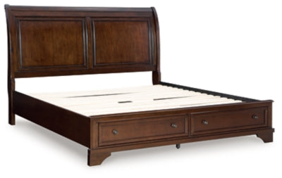 Trellington Sleigh Storage Bed - Hammers Furniture (MN)