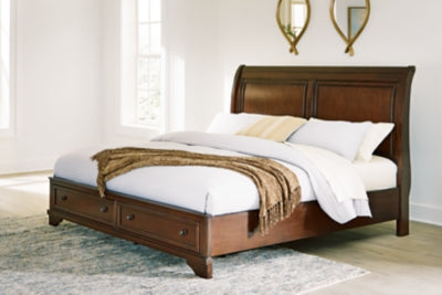 Trellington Sleigh Storage Bed - Hammers Furniture (MN)