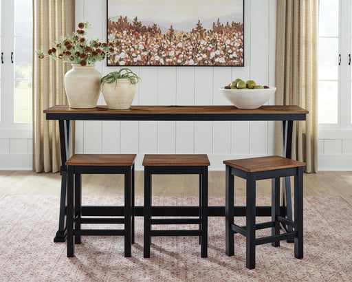 Wildenauer Counter Height Dining Table and 3 Barstools Set - Hammers Furniture (MN)