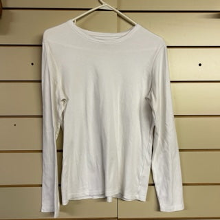 L.L. Bean White Long Sleeve T-Shirt