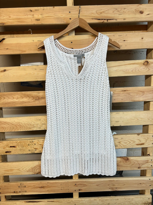 NY Collection White Knit Dress