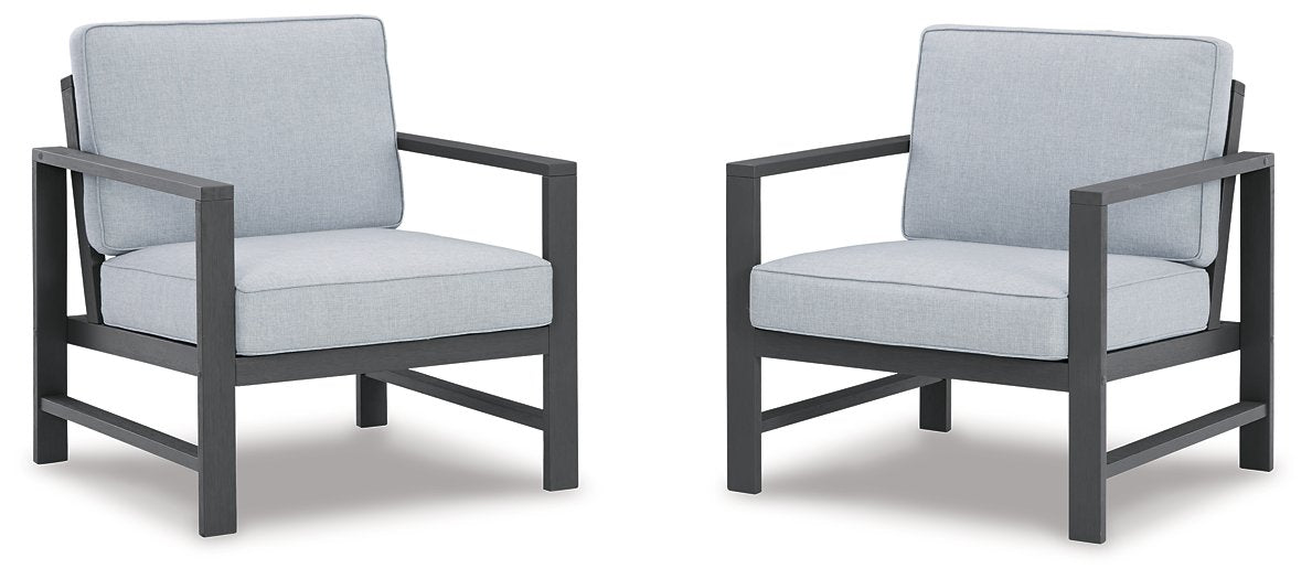 Fynnegan Lounge Chair with Cushion (Set of 2)