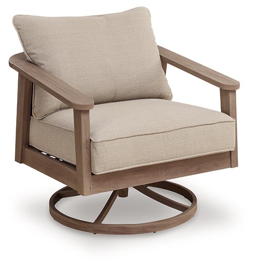 Harmony Headlands Outdoor Swivel Lounge with Cushion - Hammers Furniture (MN)