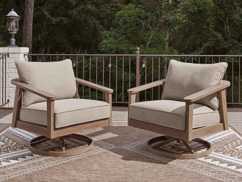 Harmony Headlands Outdoor Swivel Lounge with Cushion - Hammers Furniture (MN)
