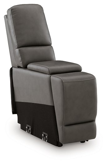 5Z - Pittson Power Reclining Sectional Loveseat with Console - Hammers Furniture (MN)