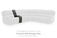 5Z - Pittson Power Reclining Sectional Loveseat with Console - Hammers Furniture (MN)