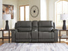 5Z - Pittson Power Reclining Sectional Loveseat with Console - Hammers Furniture (MN)