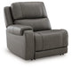 5Z - Pittson Power Reclining Sectional Loveseat with Console - Hammers Furniture (MN)