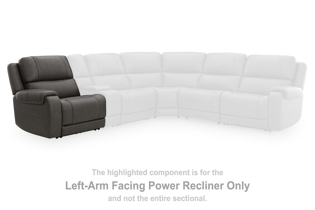 5Z - Pittson Power Reclining Sectional Loveseat - Hammers Furniture (MN)