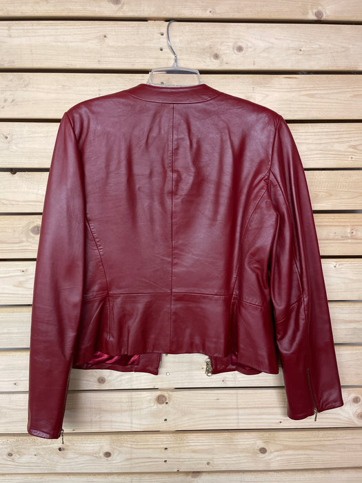 VS2 by VAKKO Red Leather Jacket