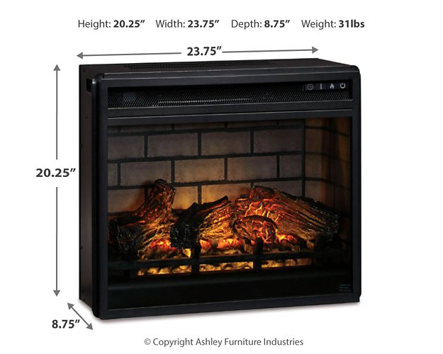 Entertainment Accessories Electric Infrared Fireplace Insert - Hammers Furniture (MN)