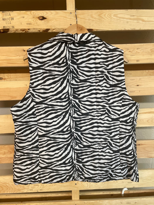Jason Maxwell Zebra Print Vest